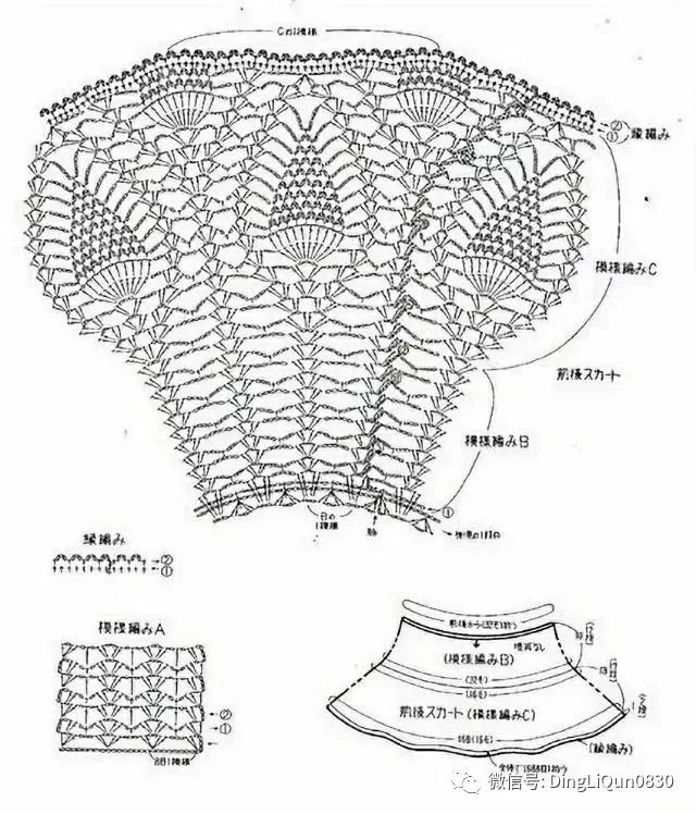 「钩编图解」宝宝的公主裙详细钩织流程及图解