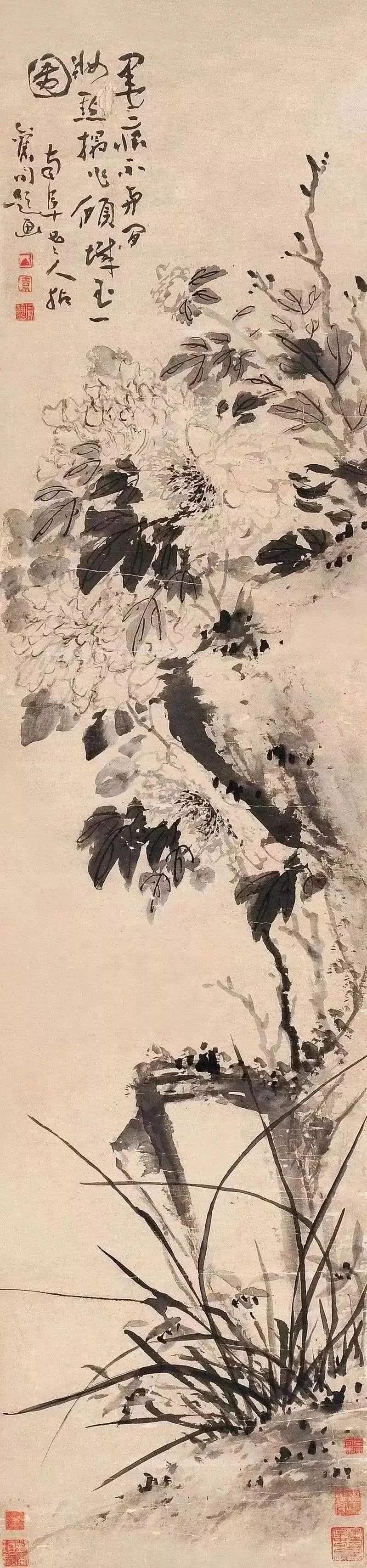 高凤翰喜爱画石,取其坚贞,傲骨之意.