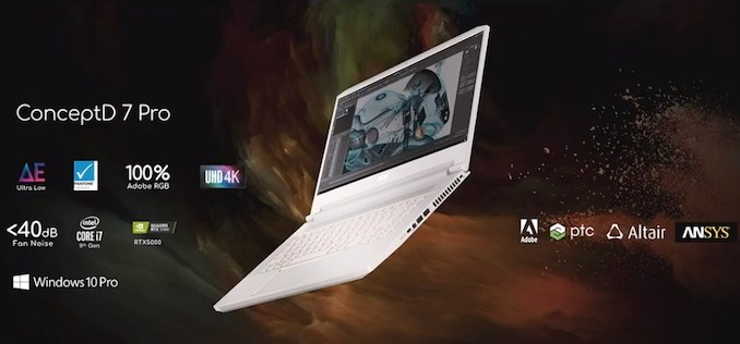 宏碁推出ConceptDPro专业本：i7+RTX5000，4K屏