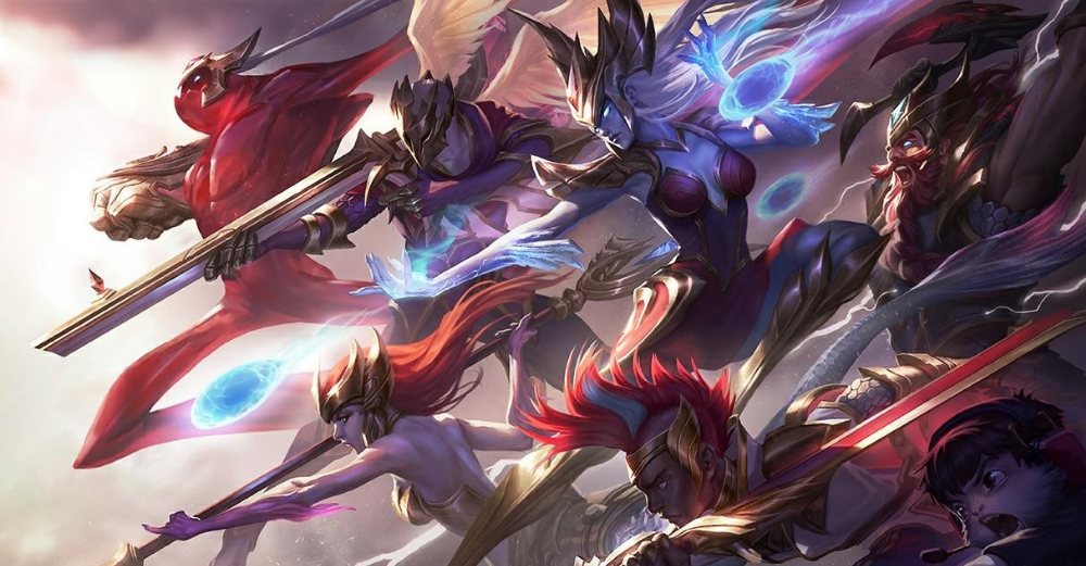 英雄联盟S1-S8冠军皮肤原画,最完美是S6,你最