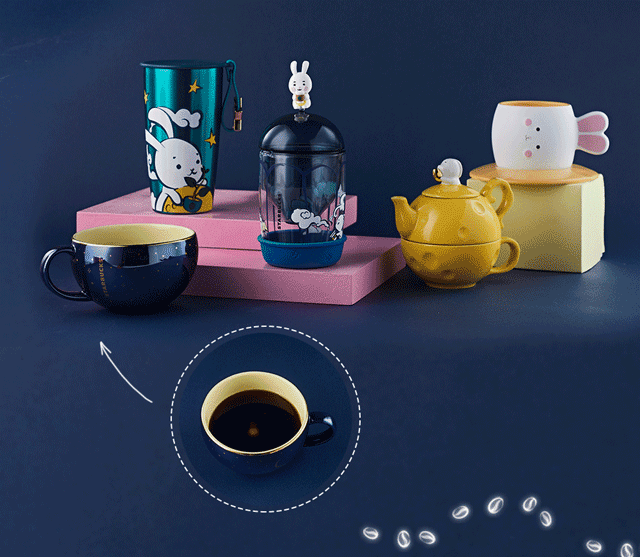 江南印象星巴克新品玉兔杯首发剧透!萌空血槽!