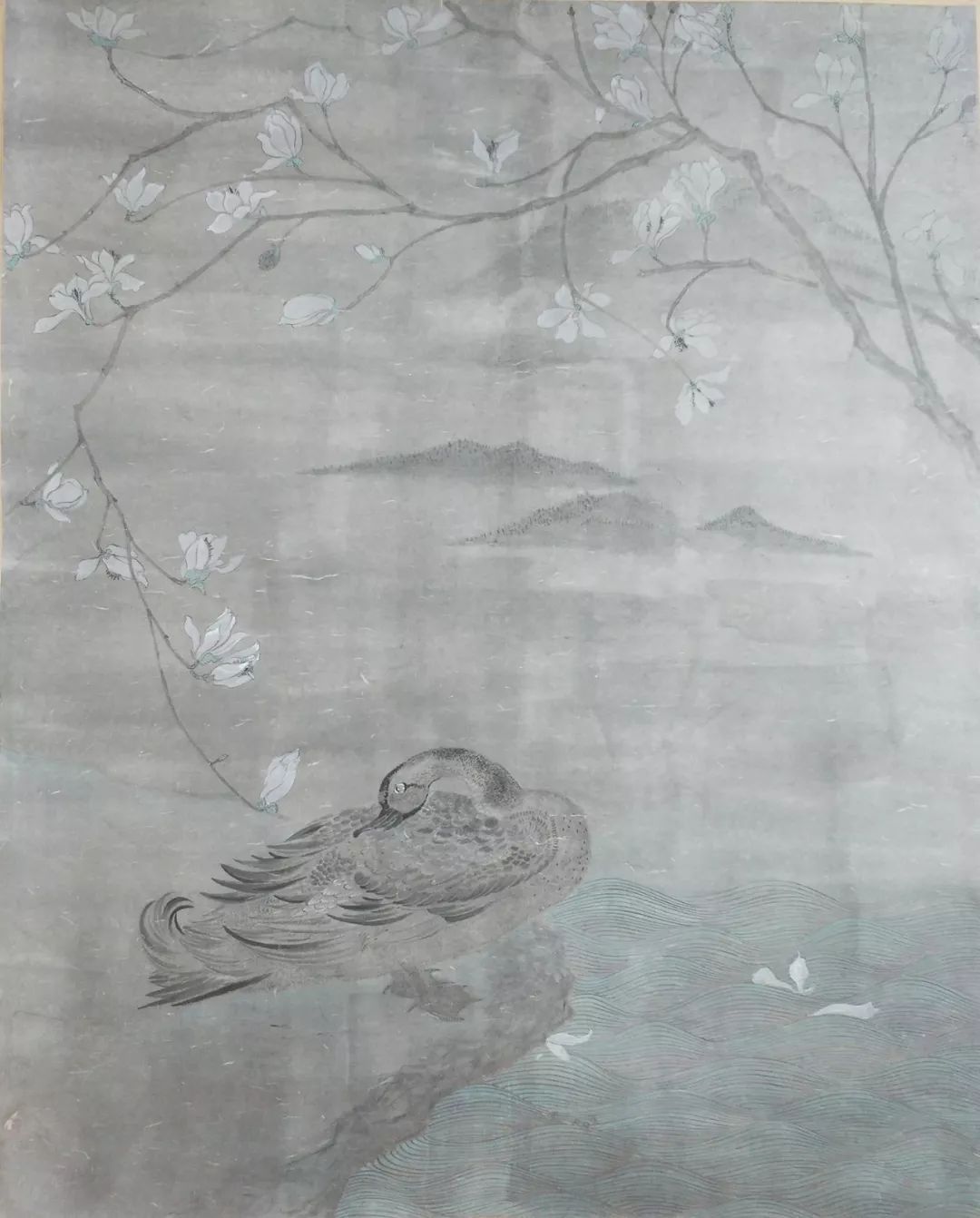 临溪之二,周娜,110x90cm,纸本,2019画家周娜以情传景,情景交融用心