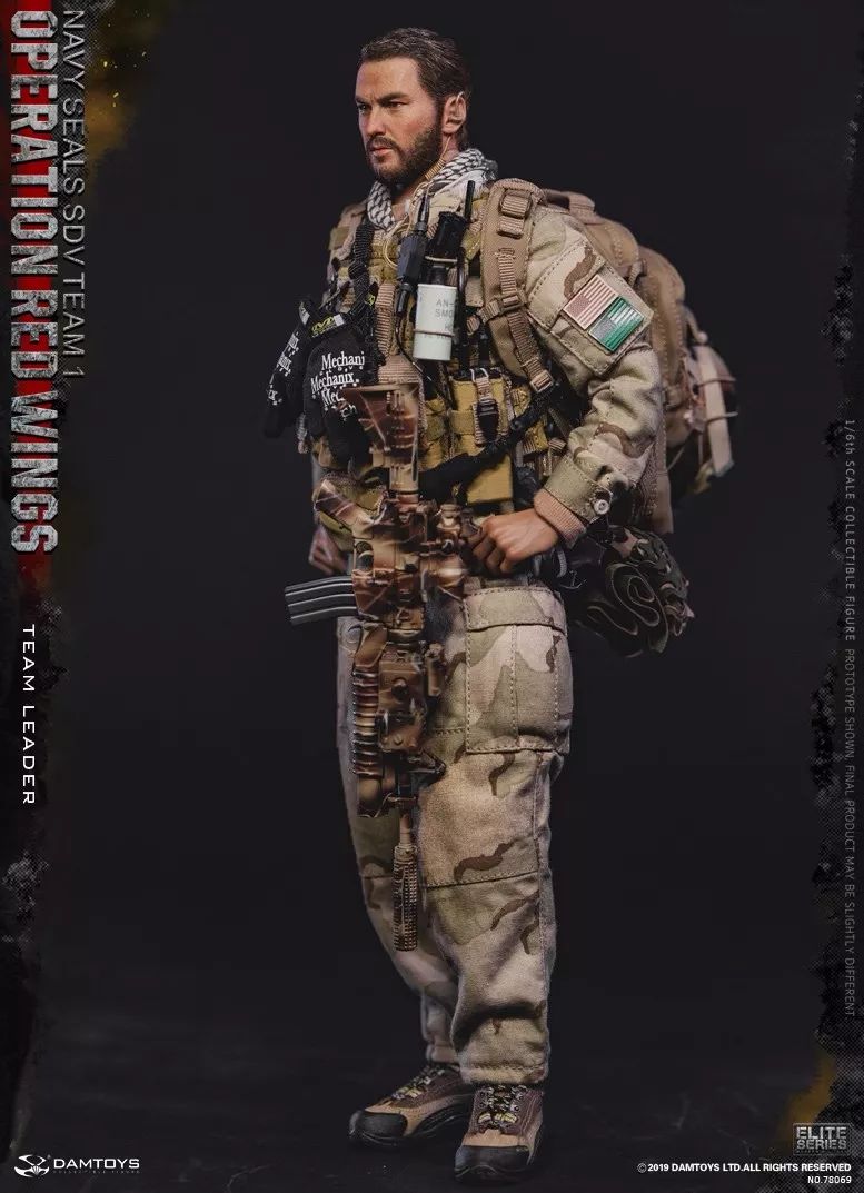 新品预定 damtoys 1/6 红翼行动 -海豹特种部队第一运输载具大队-队长