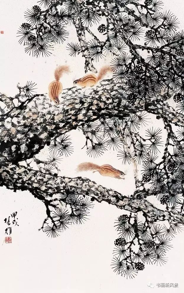 看他画的小松鼠绝对是一种享受