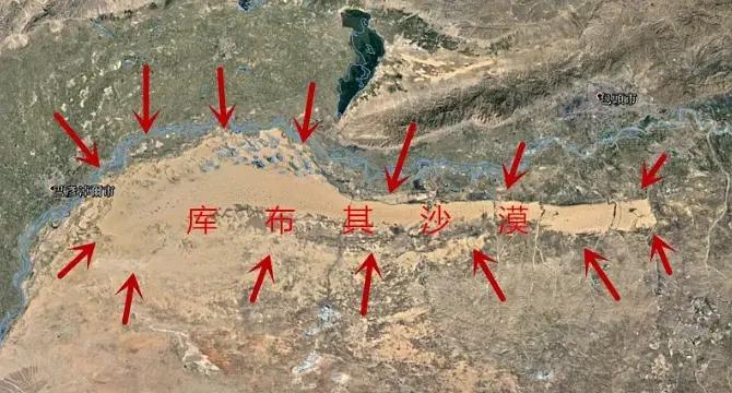 【库布齐沙漠全地图】