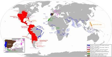 地图看世界;西班牙殖民帝国的崛起与衰落
