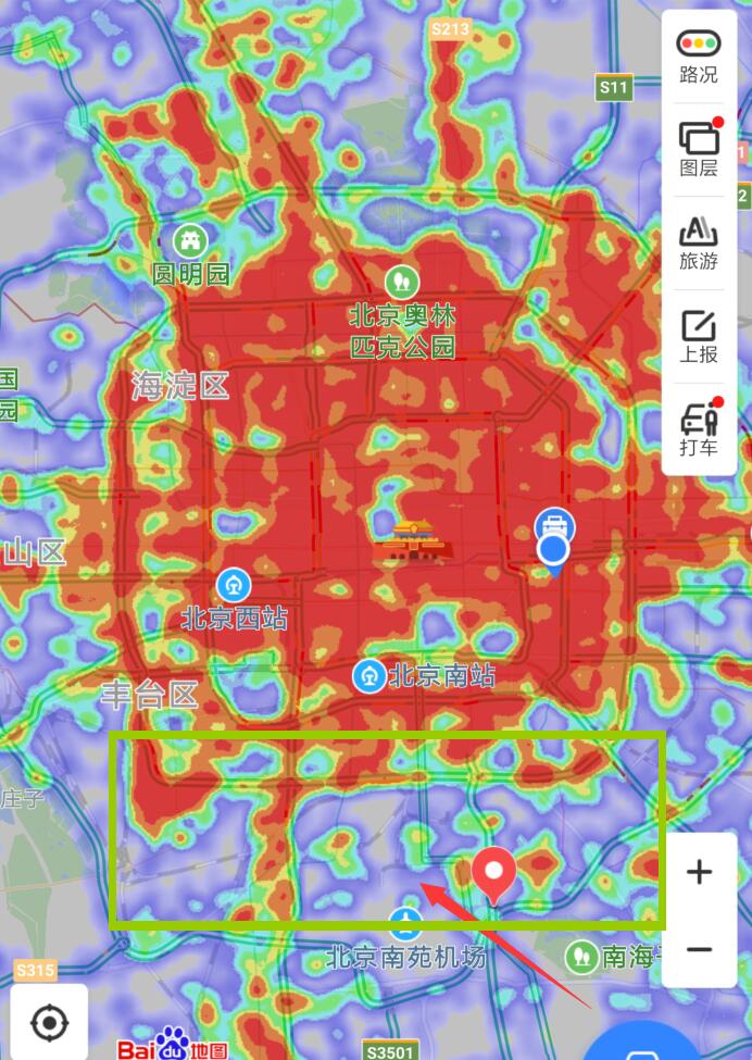 北京人口热力图_北京通州人口热力图