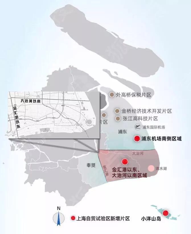 上海临港自贸区区位图