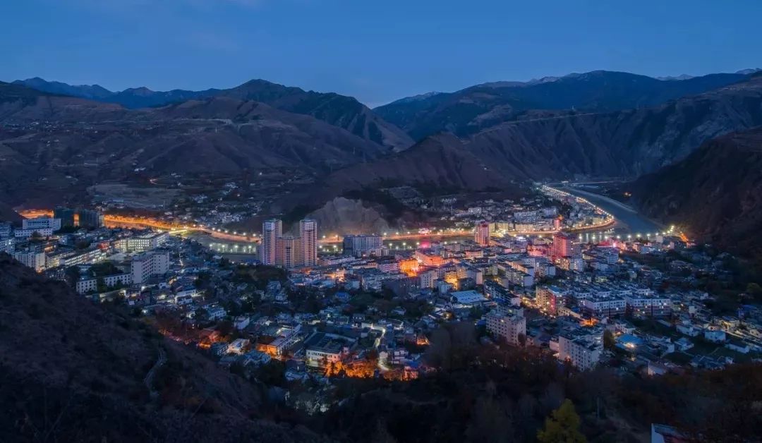 现在的金川夜景