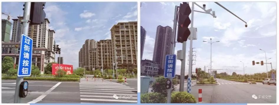 4,江滨路与师院西路岔口5,江滨路与金峰路岔口这五组"触控式红绿灯"