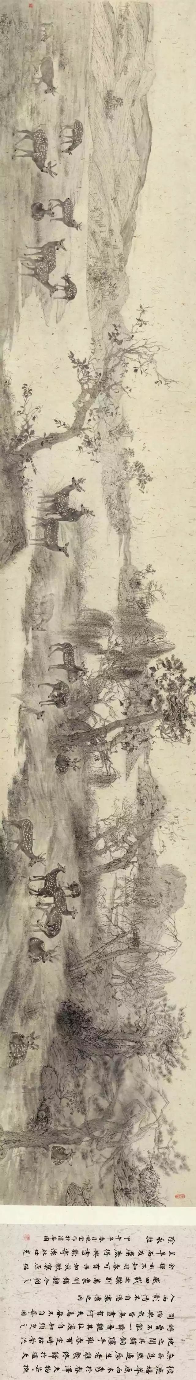《惜春》纸本水墨 2014 从国画到油画 从彩色到黑白 于婉莹正在逐渐