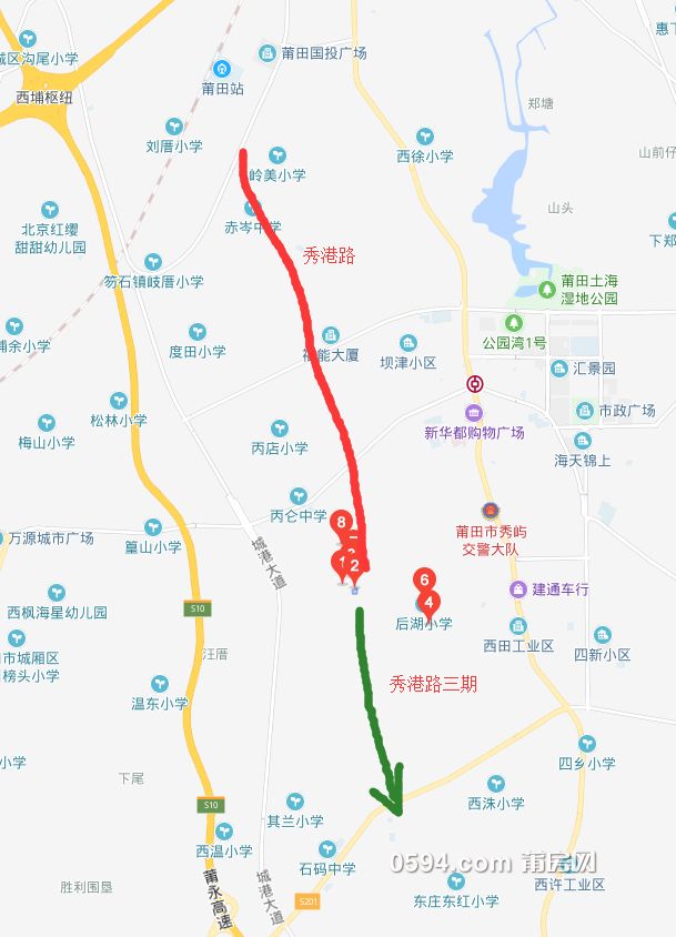 1486亩大拆迁秀屿秀港路三期征地公告直通火车站