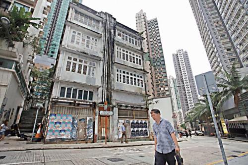 香港上环2幢近70年历史唐楼拟列二级历史建筑