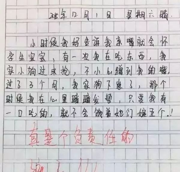 "你嫁给我好吗?"开学后,小学生暑假作文火了