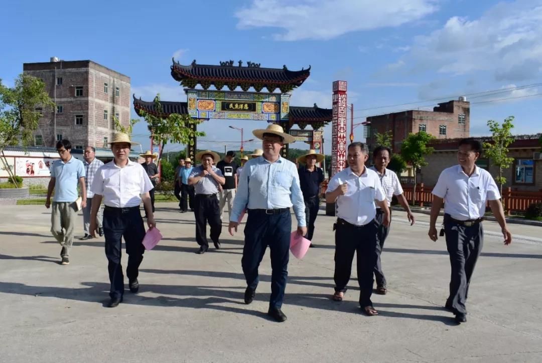 黄添胜率队到田心镇甘陂畲族村