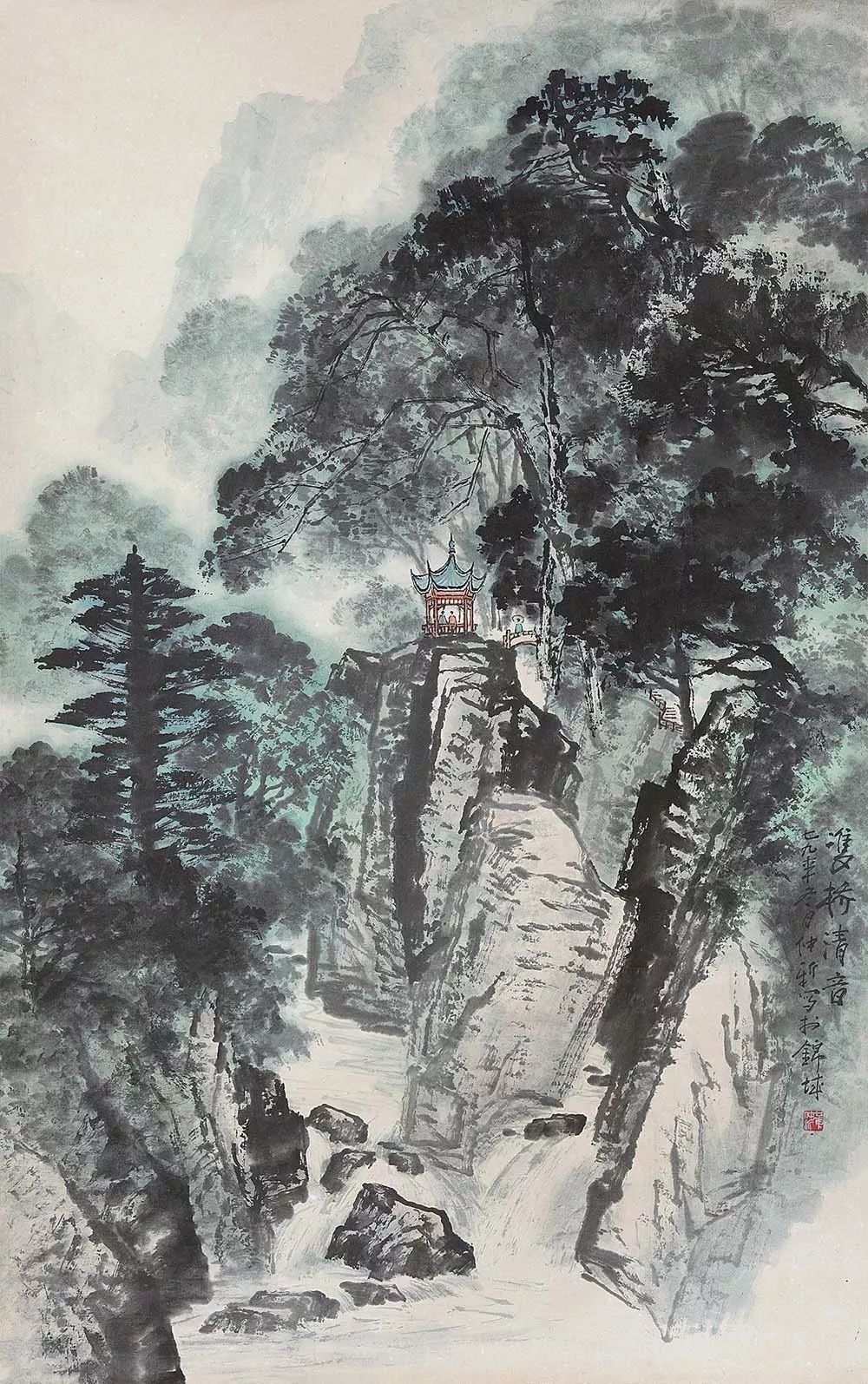 黄仲新山水,花鸟画欣赏