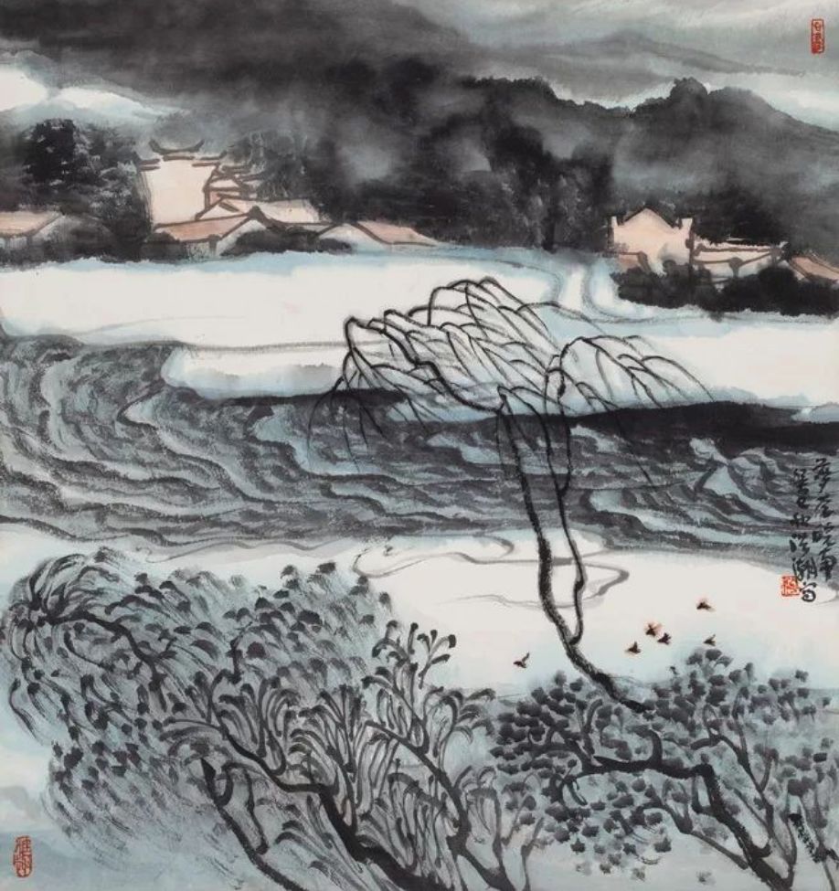 67中芬画家共绘"和而不同,美美与共"的画卷_洪潮