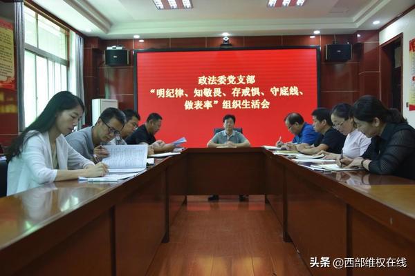 白水县政法委党支部召开主题组织生活会