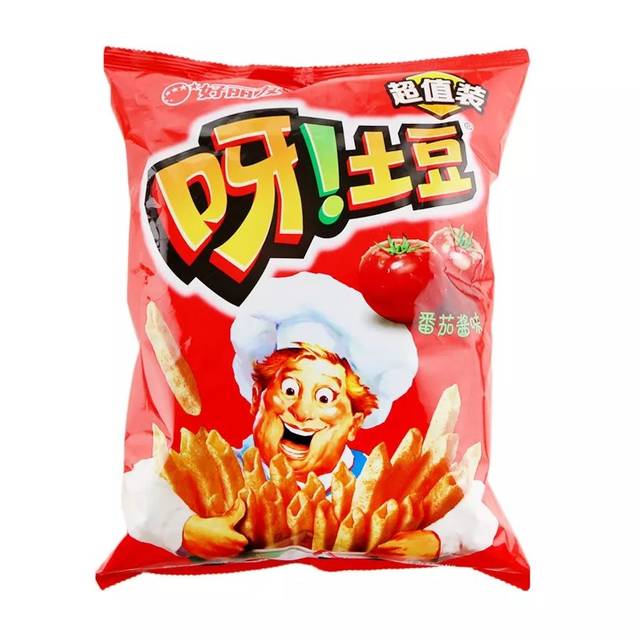 好丽友呀土豆番茄酱味超值装130g