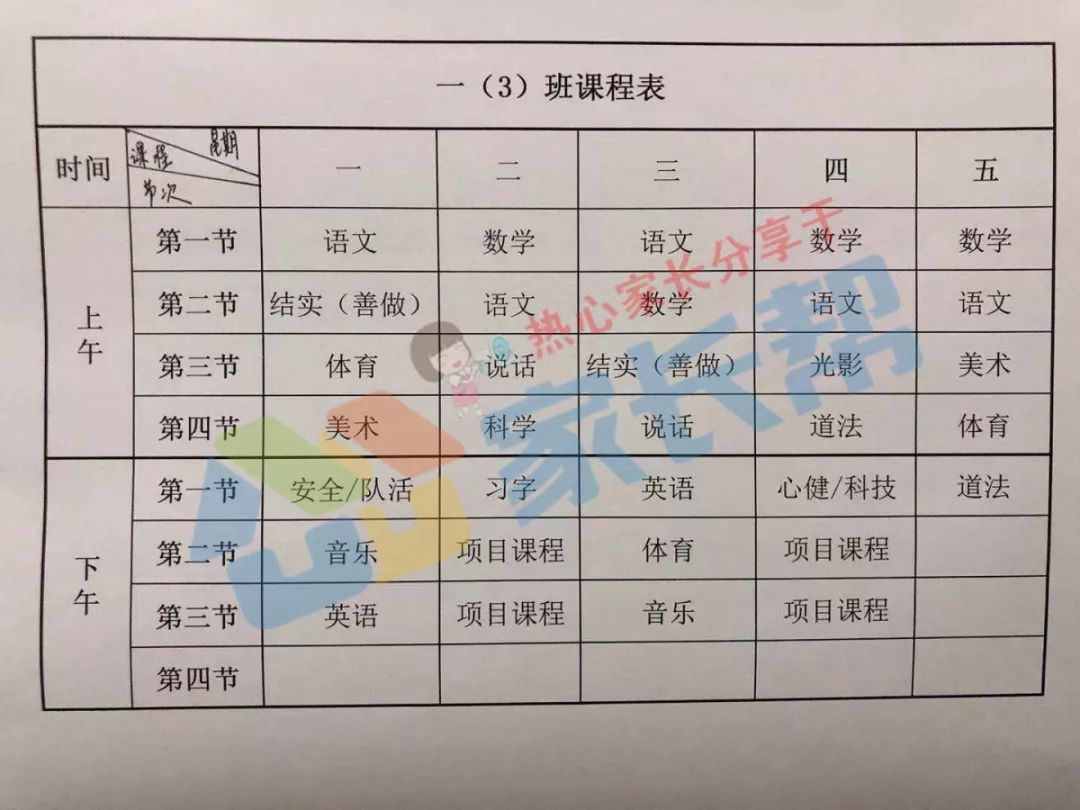 武汉63所小学一年级作息表和课表汇总速来围观