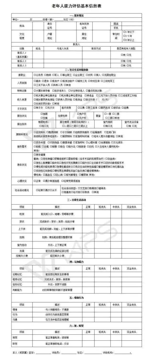 老年人能力评估量表使用,这些技巧你知道吗?