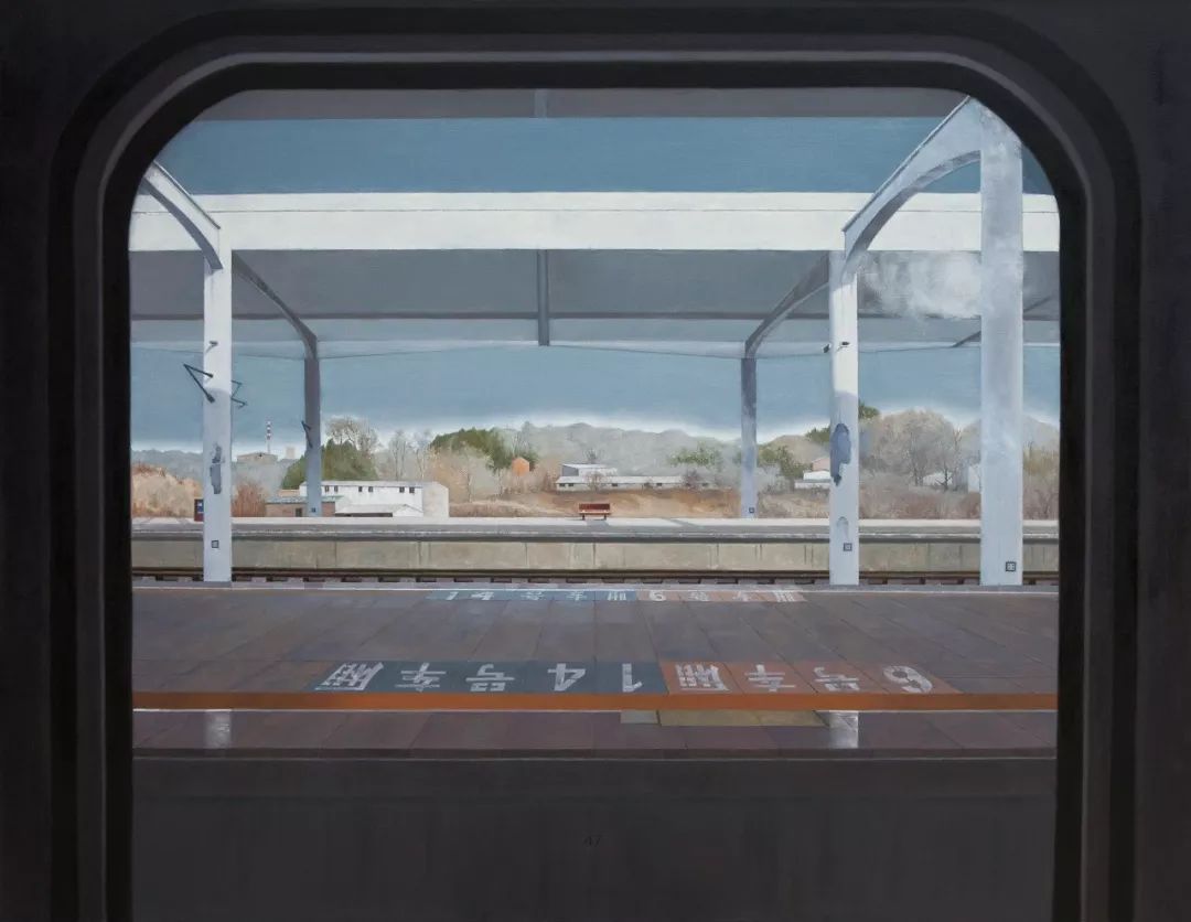 徐夏林 《城市风景·高铁》 布面油画100×130cm 2016年返回搜狐,查看
