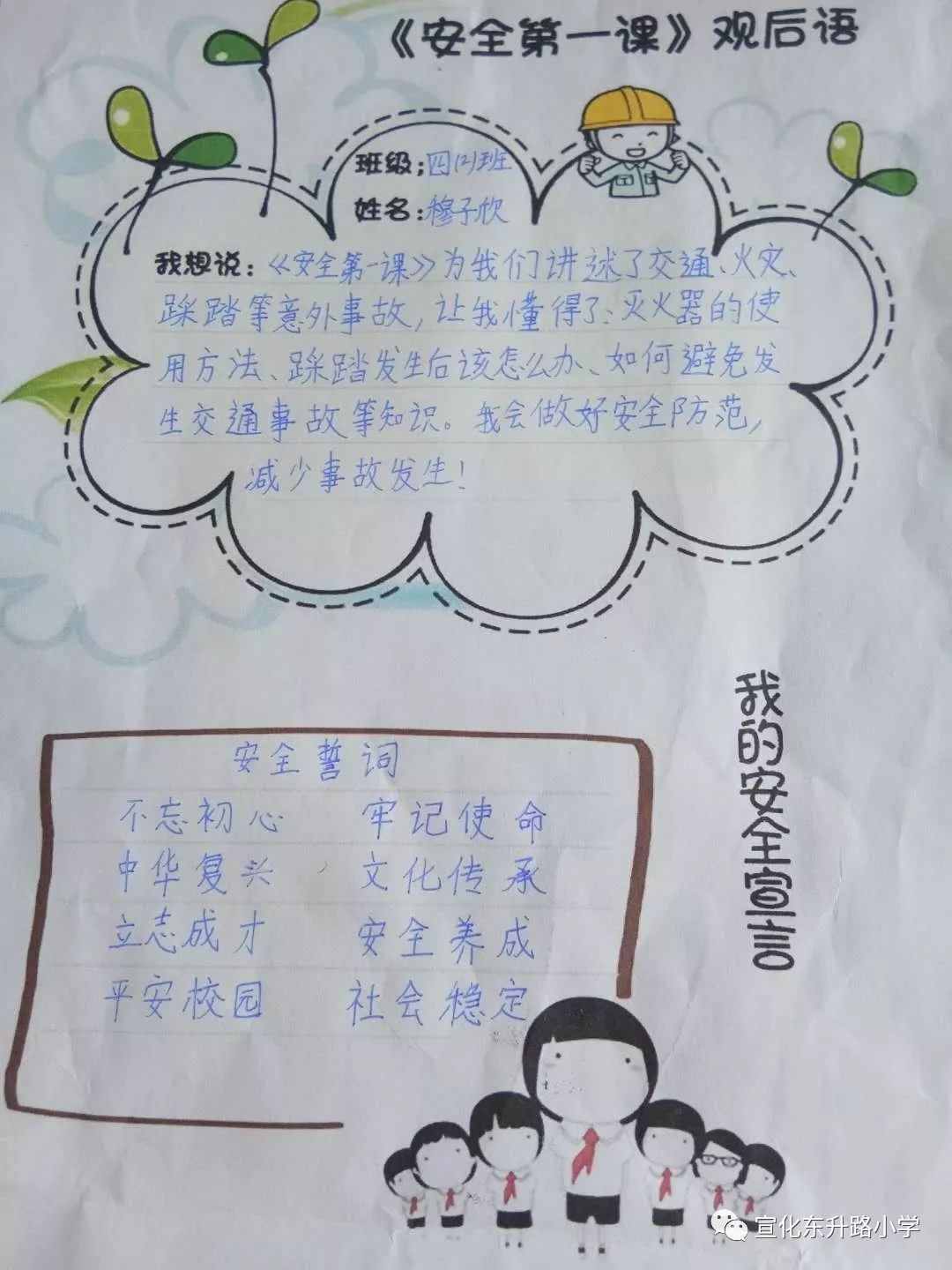 开学第一课观后简笔画 开学第一课观后简笔画画法