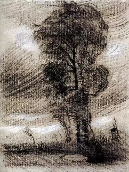 下乡写生|看懂大师素描风景作品,更好地画出自己的意境