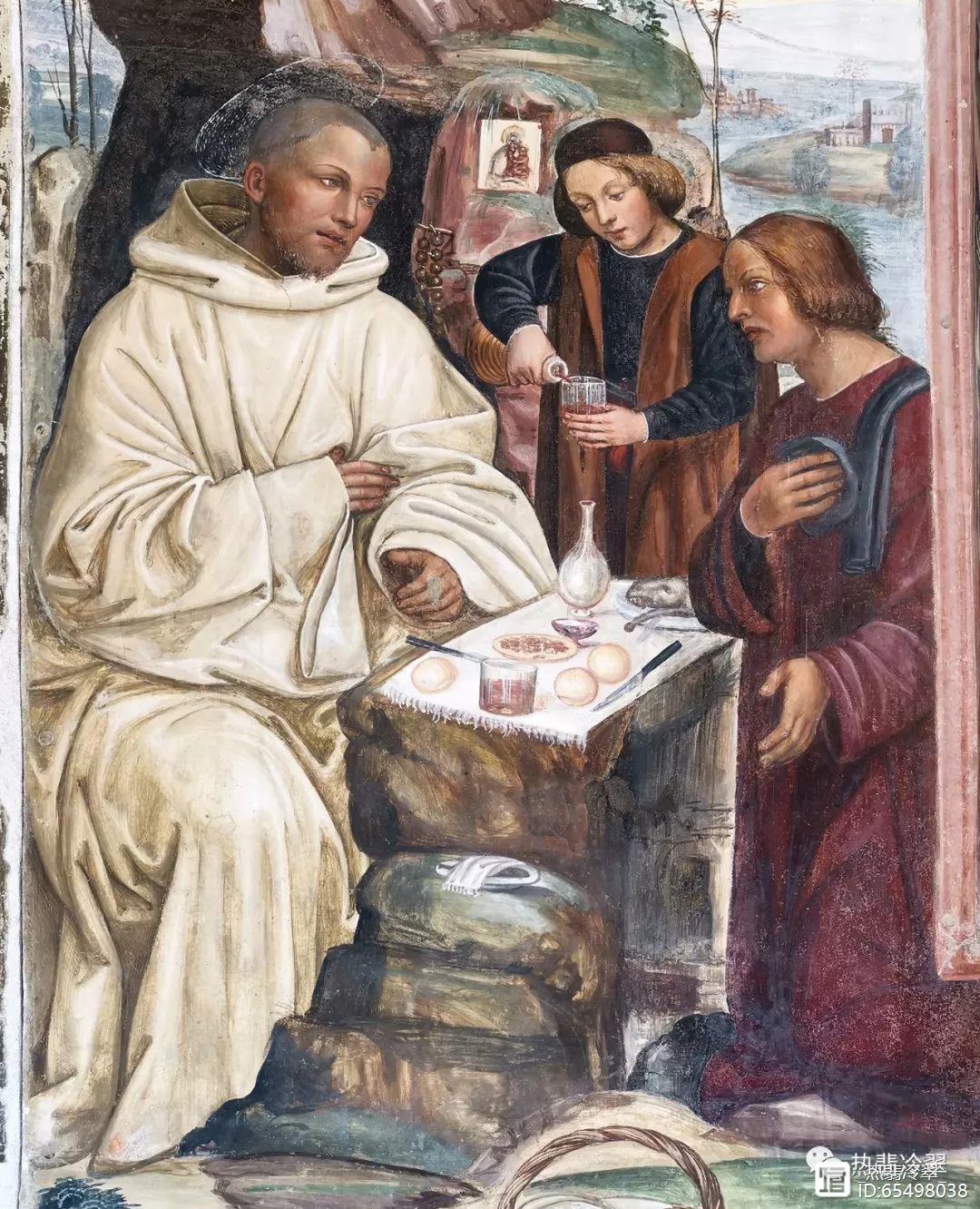 圣本笃的一生【2】(蒙特奥利维托修道院壁画+16世纪手稿插图)