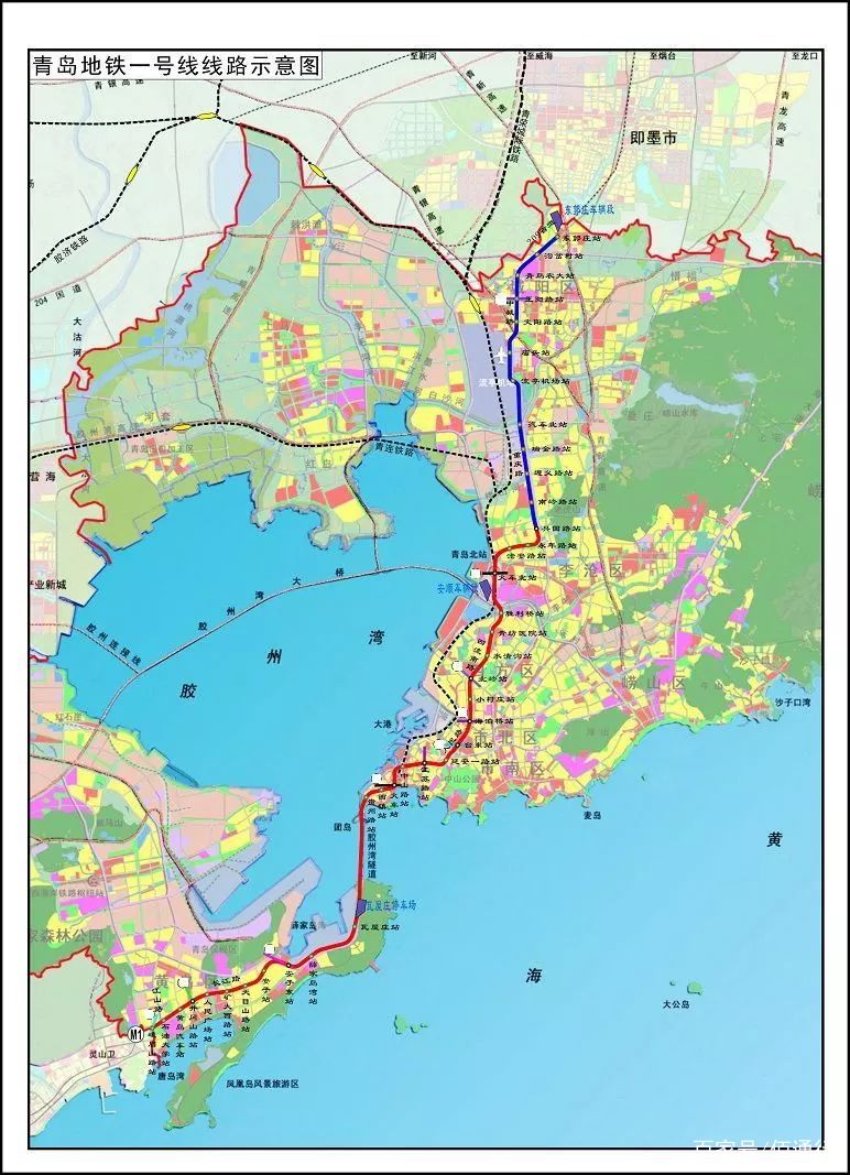 青岛地铁1,2,4,8号线通车时间来了._线路