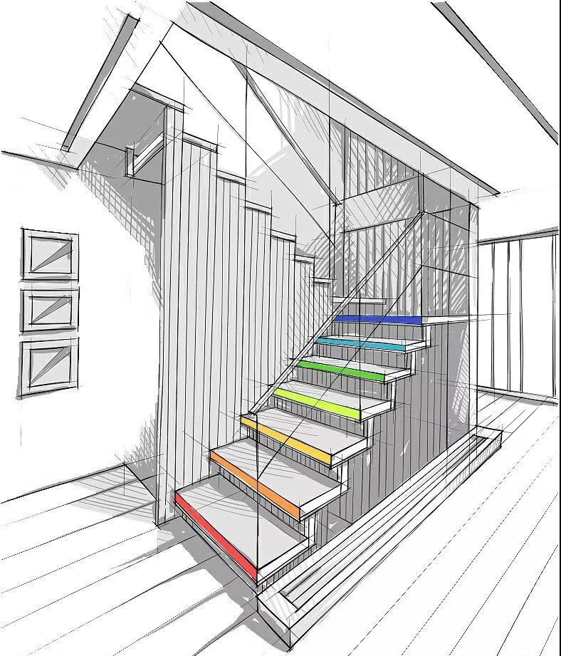 让人眼前一亮的幼儿园楼梯设计