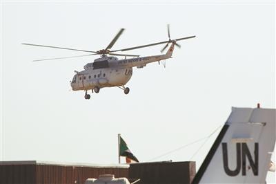 中国第3批赴苏丹达尔富尔维和直升机分队完成首飞