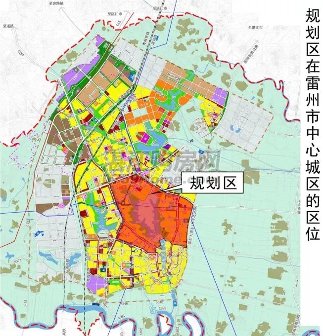 一,规划范围雷州市西湖片区控制性详细规划公示随着雷州市中心城区