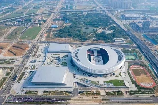 丨郑州奥体育中心 丨郑州奥体育中心俯视图  千禧广场"大玉米"