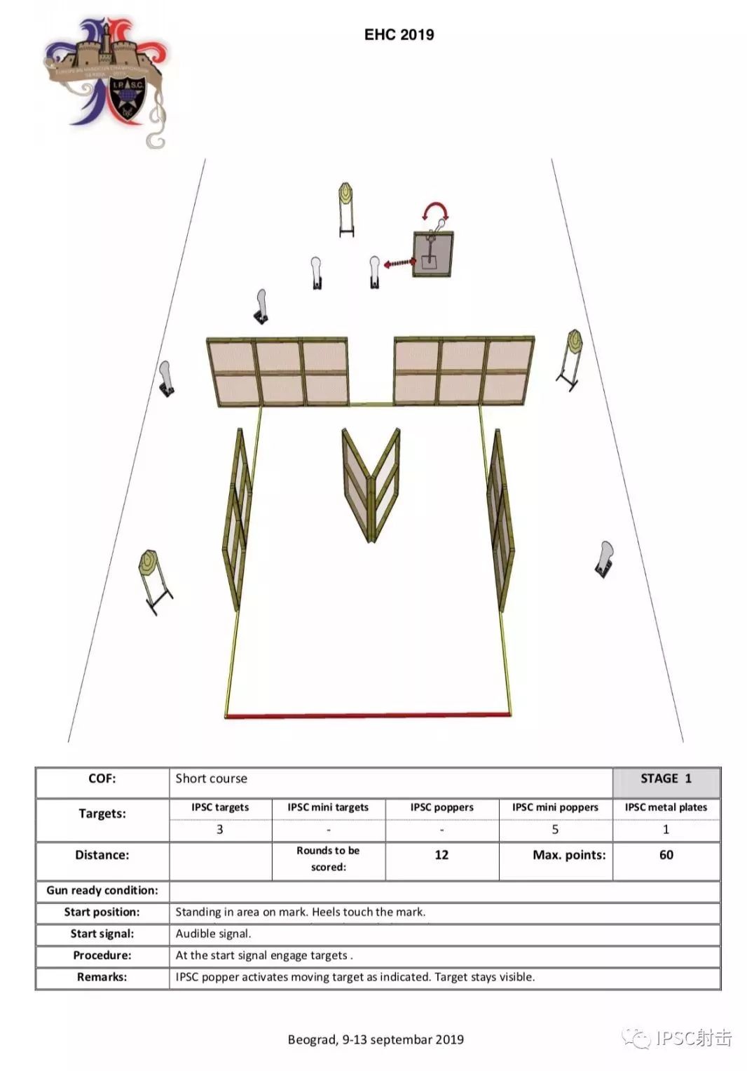 比赛场景2019欧洲ipsc手枪锦标赛cof