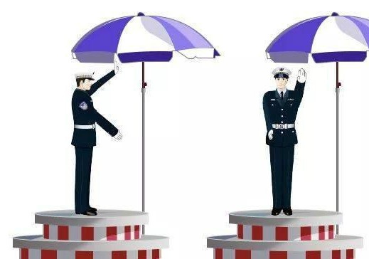 科目一交警手势速记口诀,教你一分钟认清8个手势!
