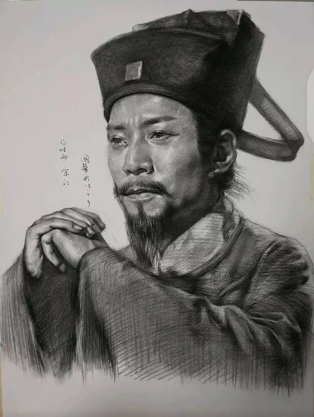 画家笔下的8位水浒好汉素描画,哪一幅刻画得最传神?_梁山