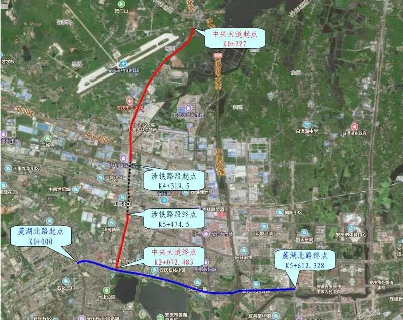 原创关注安庆城建交通大爆发涉及中兴大道高架六安景铁路