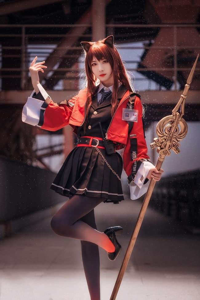 cos:明日方舟,兽耳天火小姐姐