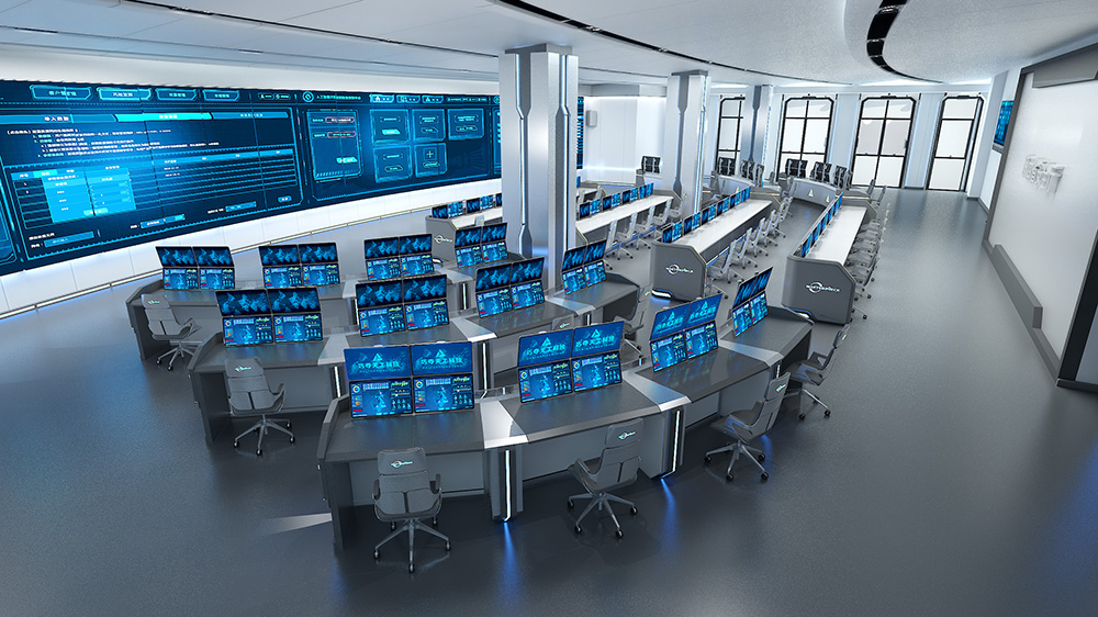 巧夺天工科技-指挥中心控制台设计，打造未来科技感指挥中心