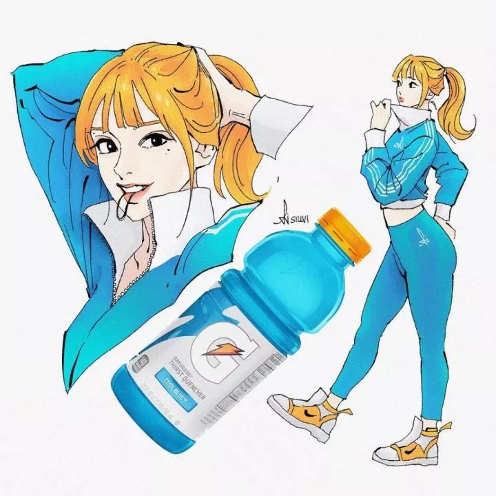 太全了,艺术家把汽水画成漫画人物,你都认识吗?