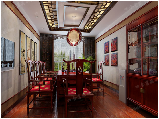 中式书房家装设计 典雅的氛围中流露出文化底蕴 