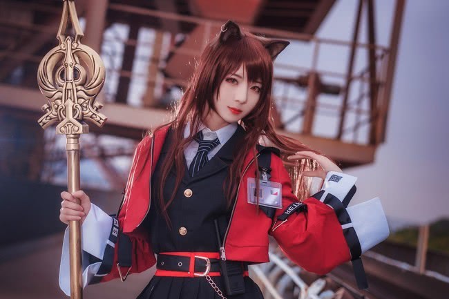 cos:明日方舟,兽耳天火小姐姐