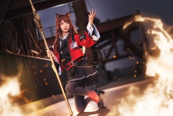 cos:明日方舟,兽耳天火小姐姐