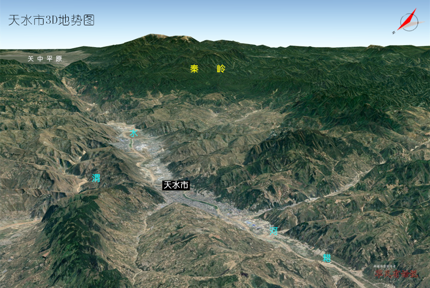 高清3d地势图,甘肃省14个市州:兰州,酒泉,武威