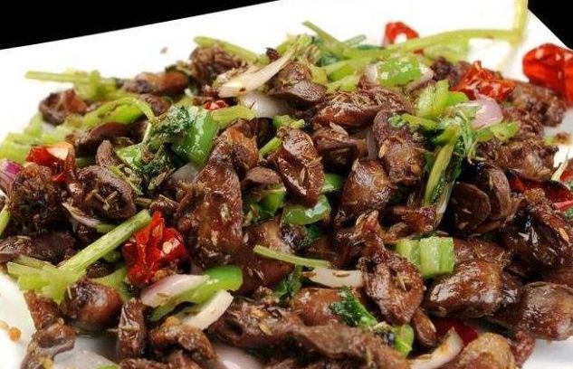 孜然鸡心