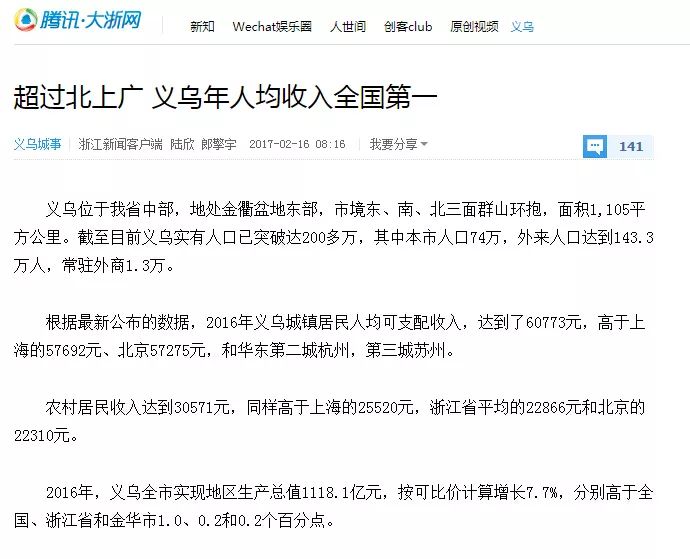 义乌人均可支配收入_人均可支配收入