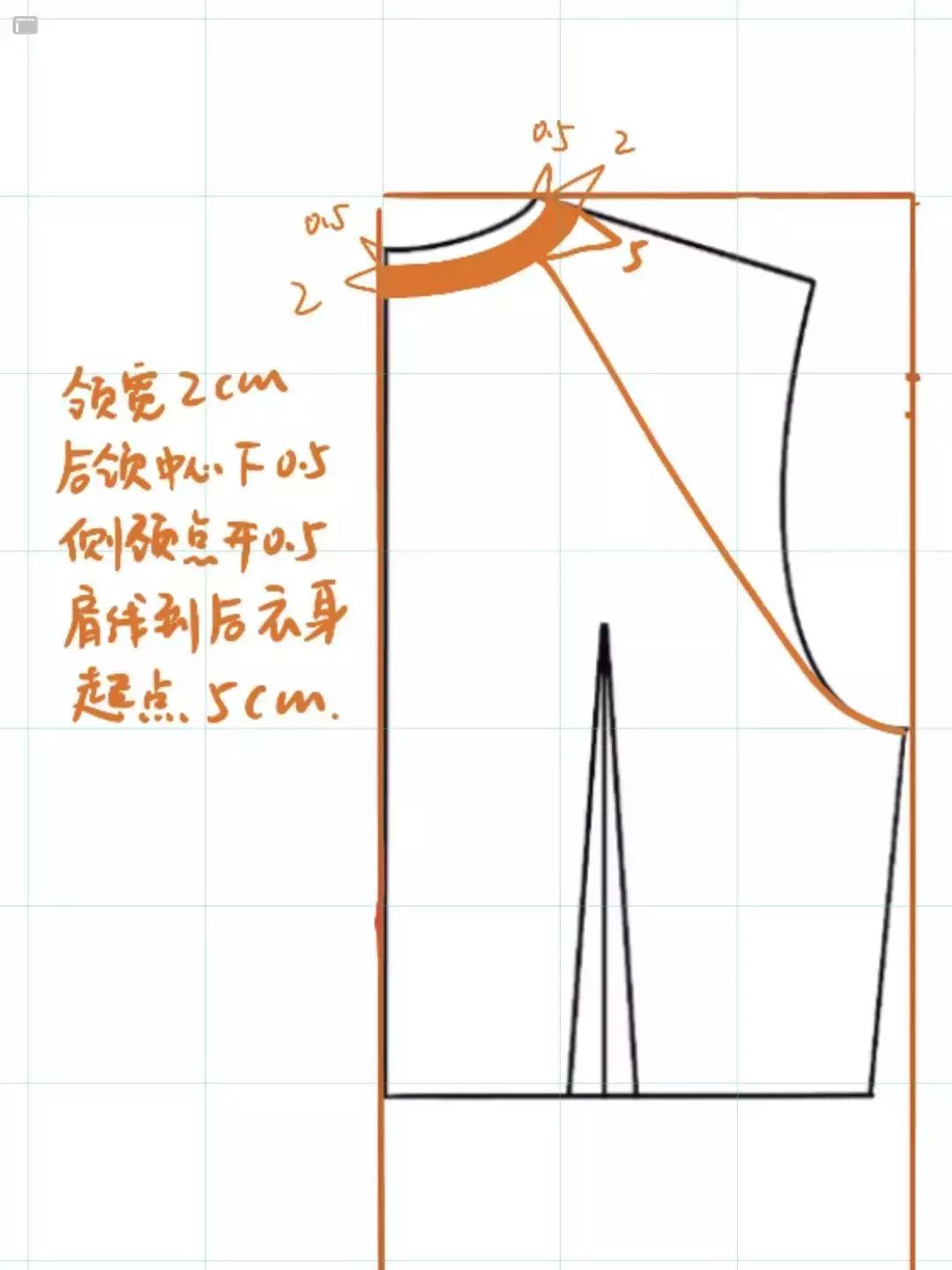 挂脖连衣裙的纸样画法和缝纫