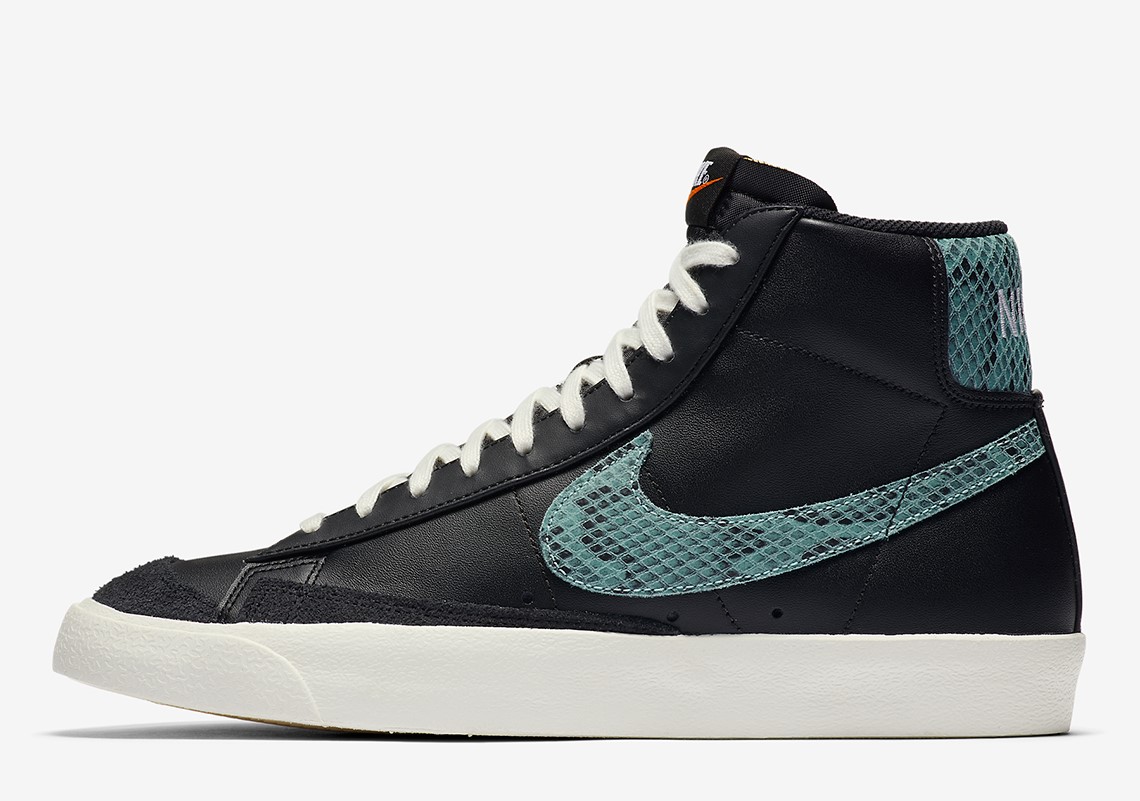 暗绿蛇纹装饰!这双 nike blazer mid 你喜欢吗?