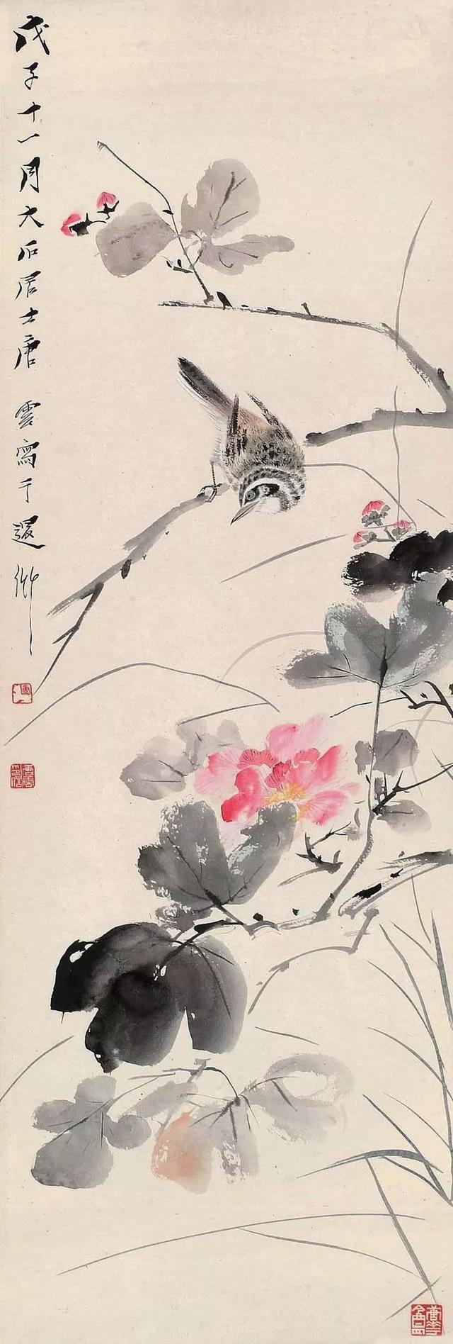 现代四大花鸟画家之一唐云花鸟画合辑